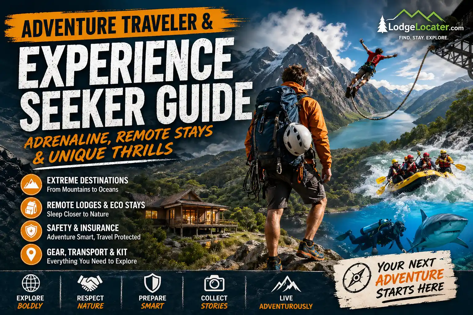 Adventure Traveler & Experience Seeker Guide Adrenaline, Remote Stays & Unique Thrills