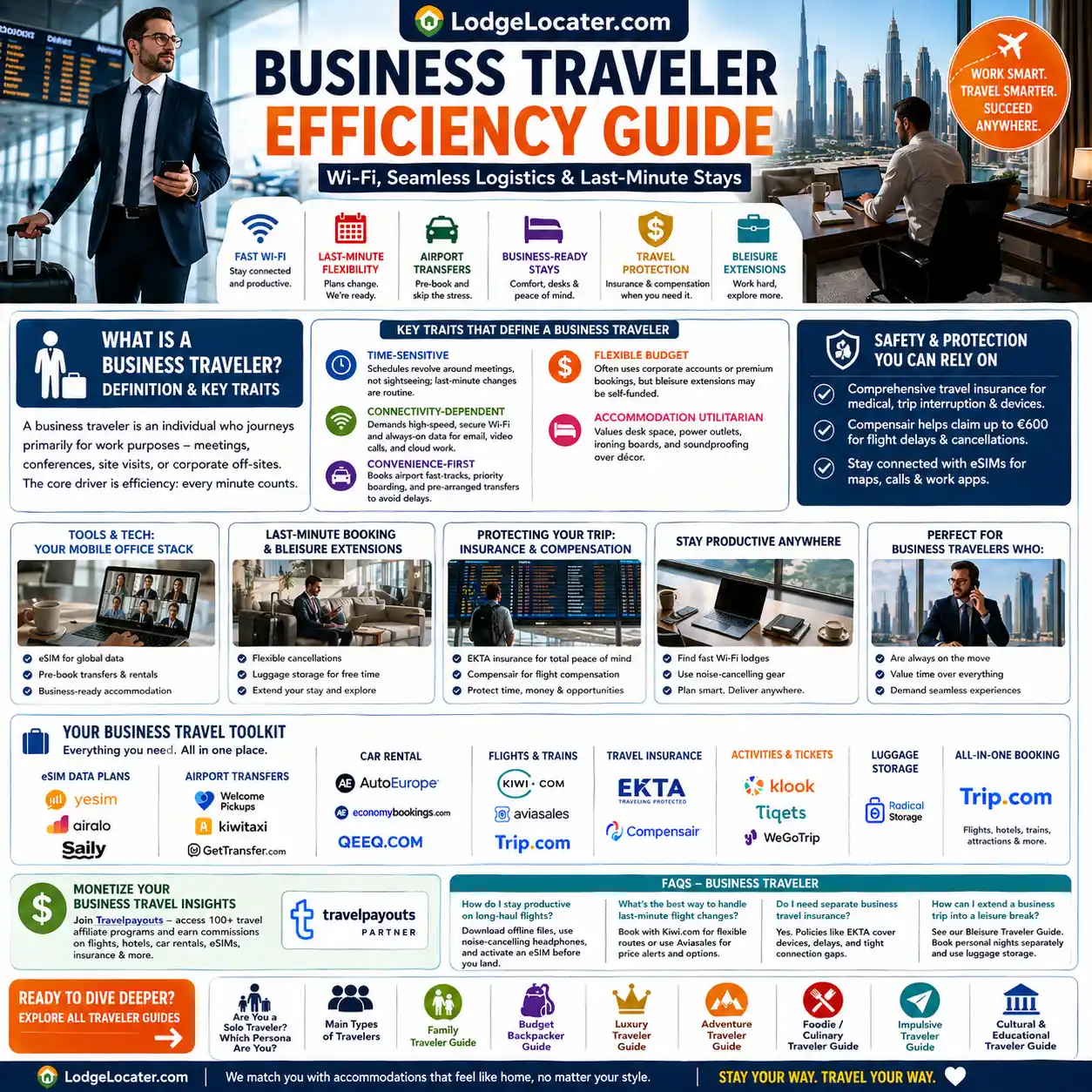 Business Traveler Efficiency Guide Wi‑Fi, Seamless Logistics & Last‑Minute Stays