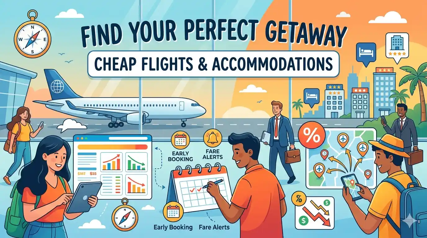 Booking Cheap Flights & Accommodations