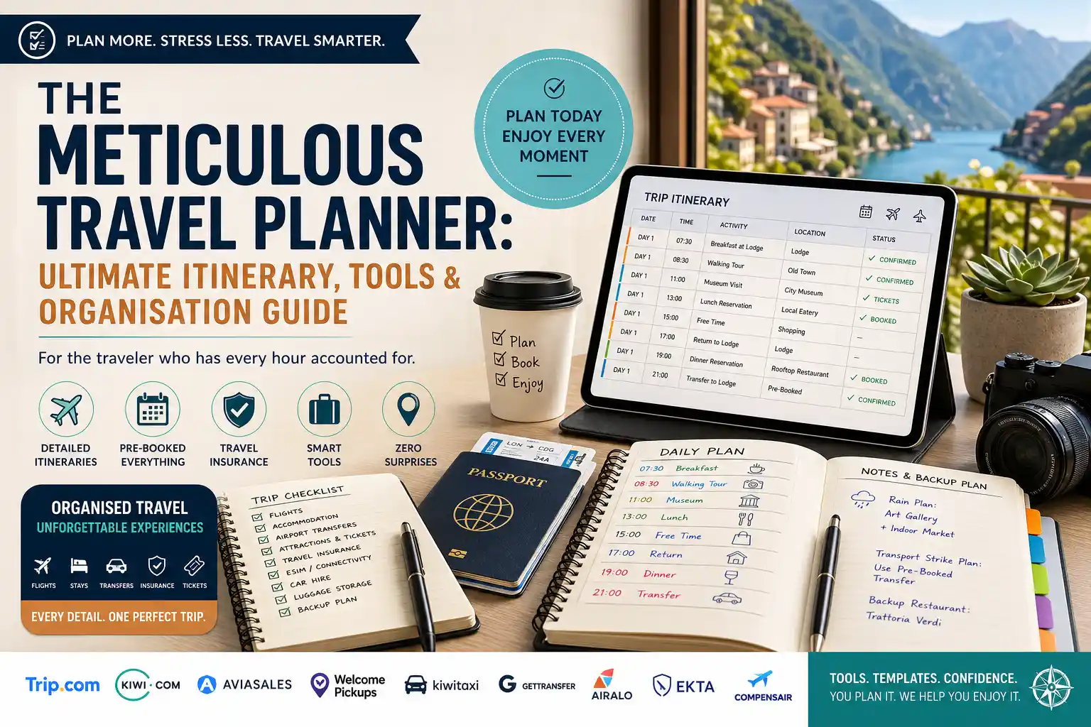 The Meticulous Travel Planner: Ultimate Itinerary, Tools & Organisation Guide